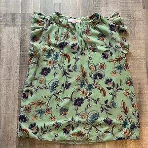 Philosophy boho short sleeved top floral